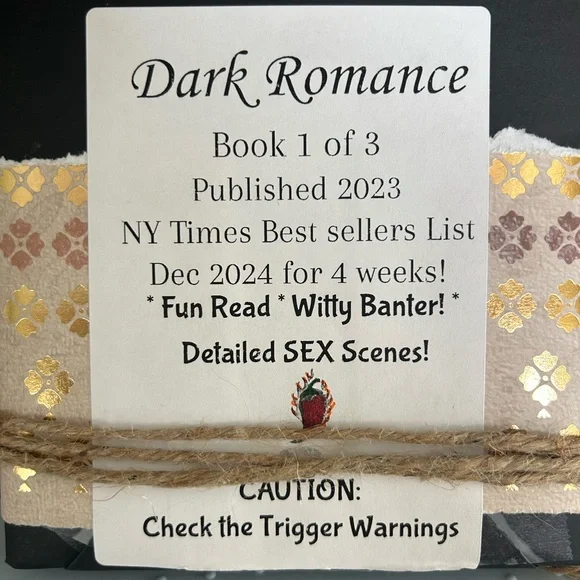 🔥SPICY-Dark Romance Blind date with a Book with Glass Tumbler. Gift Set Boxed - Picture 2 of 7